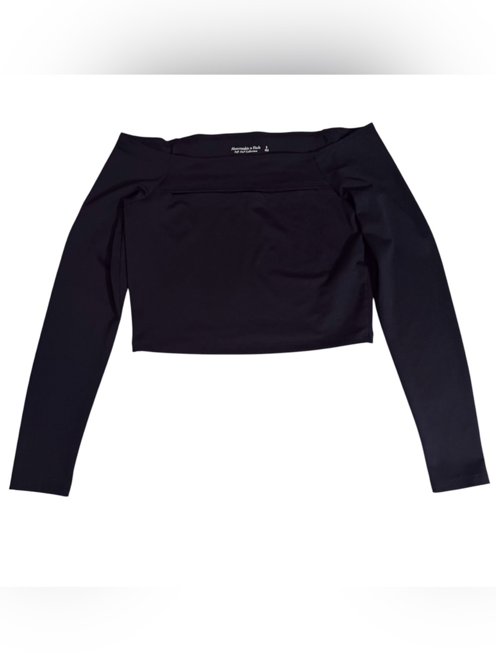 Abercrombie & Fitch Size Small Black Cutout Top Long Sleeve Seamless Stretch
